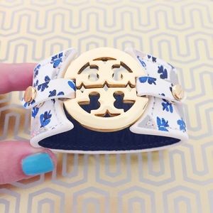 Tory Burch Painted Floral Cuff